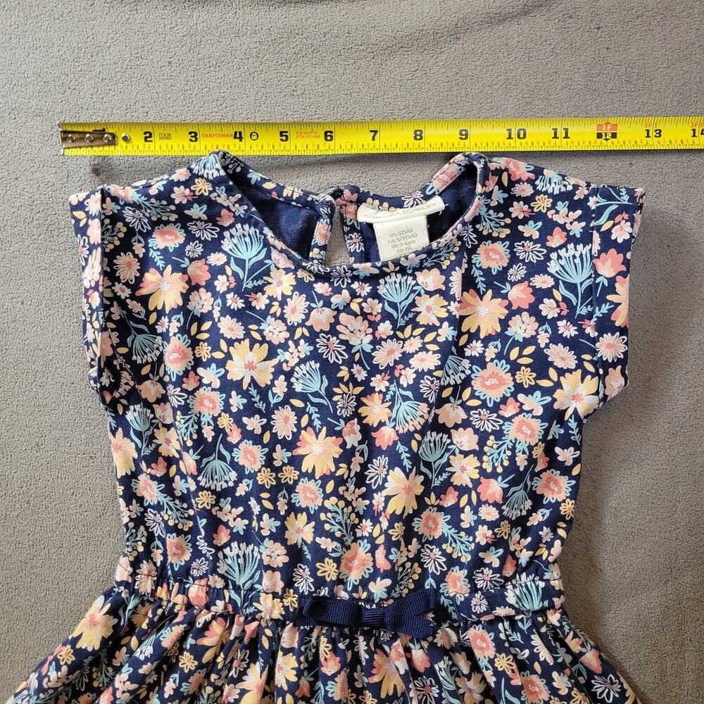CYNTHIA ROWLEY Dress Baby Girl 18 Months Vintage Pink Blue Cinched Waist Floral - Picture 9 of 12